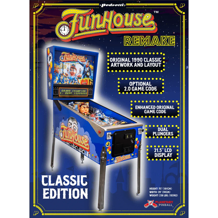 Funhouse Remake Pinball Machine – Classic Edition - Image 3