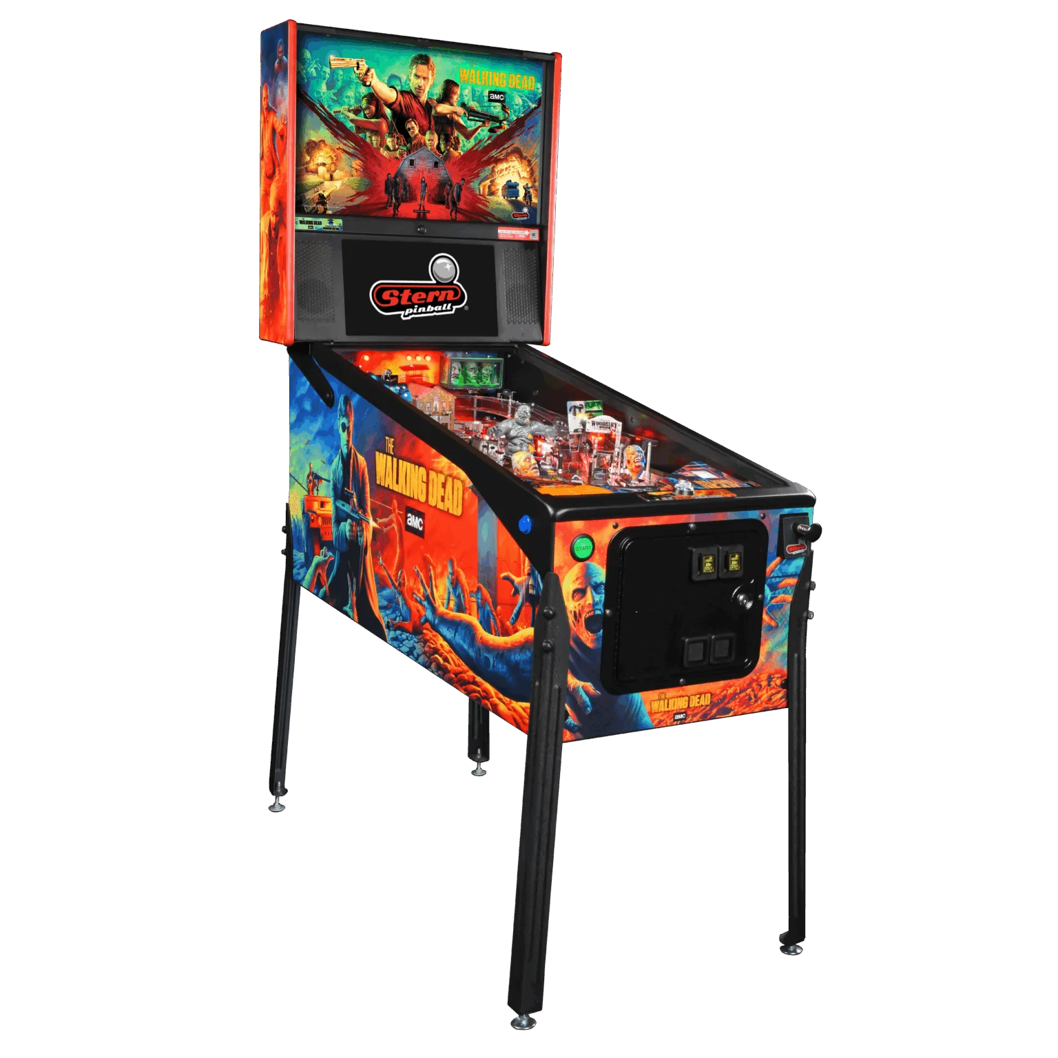 The Walking Dead Remastered Premium Pinball Machine by Stern