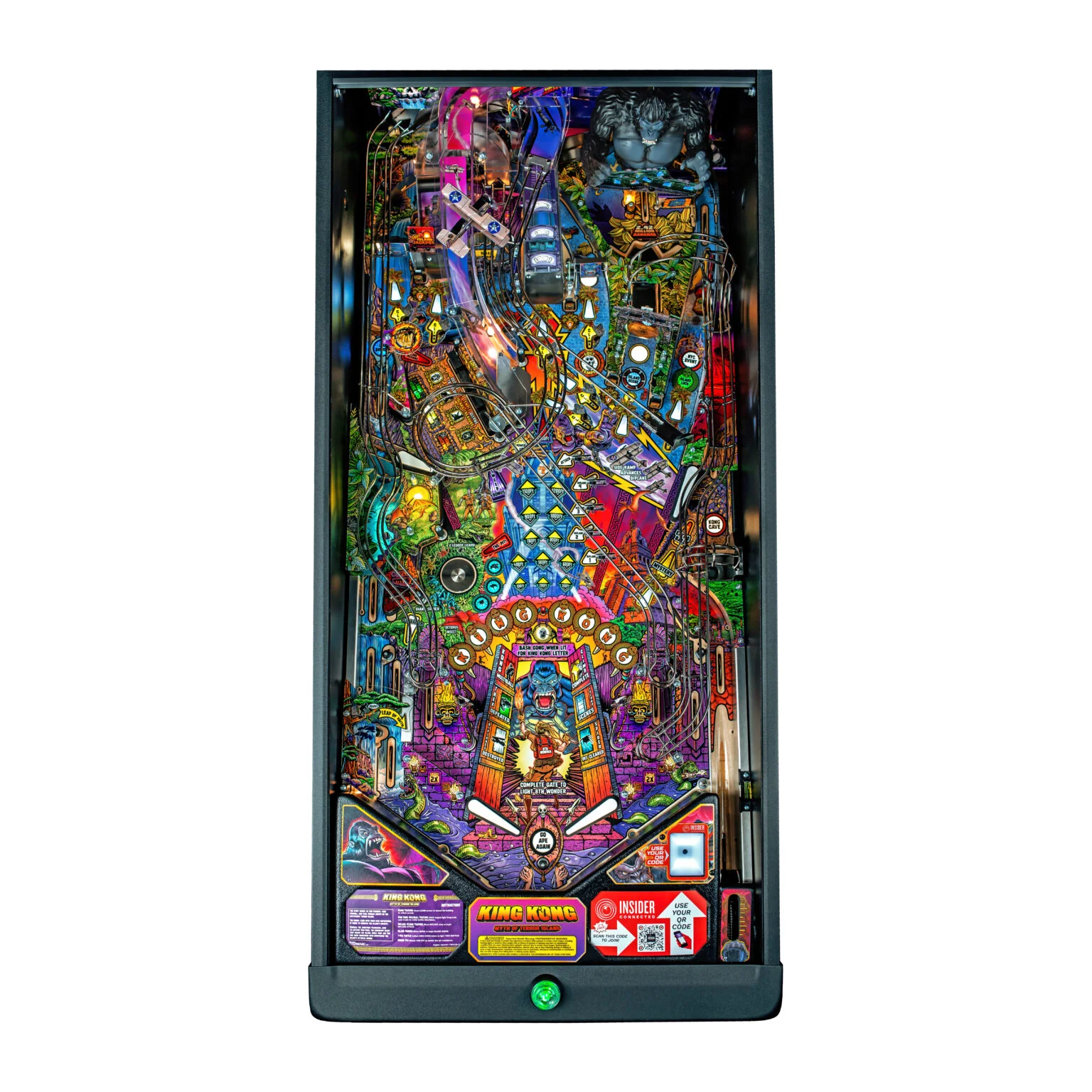 King Kong: Myth of Terror Island Pro Pinball Machine by Stern - Image 4